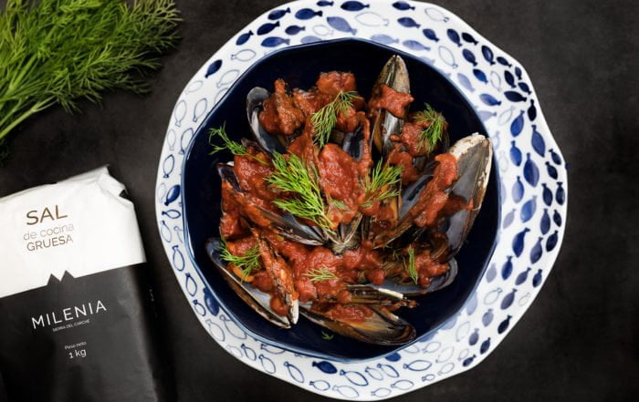 mejillones con salsa marinera
