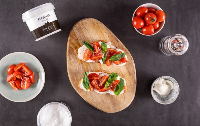 tostadas caprese